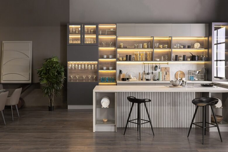 Stylish,Luxury,Kitchen,Interior,In,An,Ultra-modern,Spacious,Apartment,In