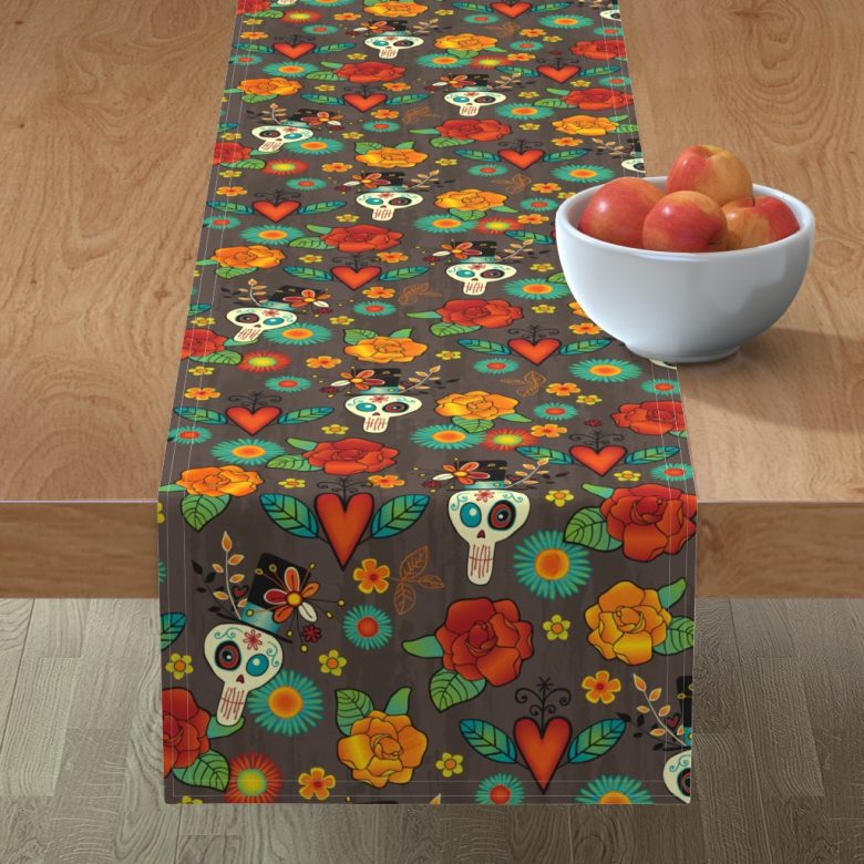 halloween-decorazioni-stile-messicano-tovaglia