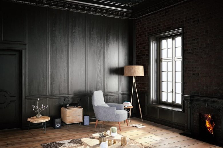 soggiorno-total-black-parquet