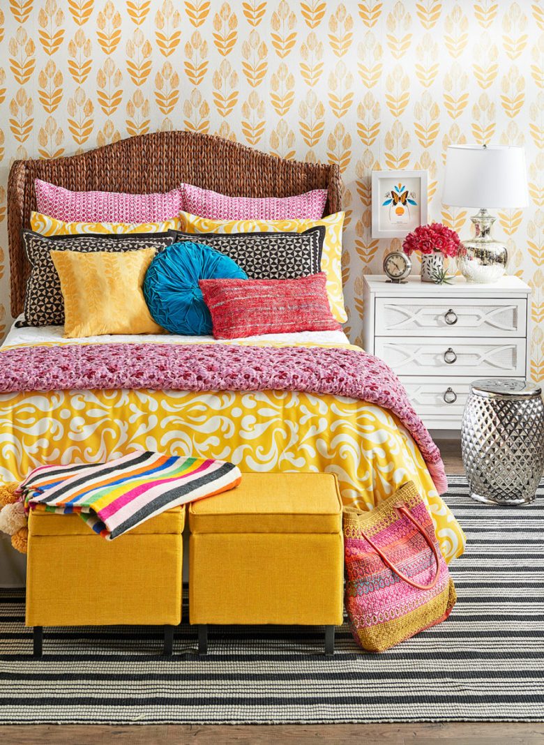 colore-ambra-camera-letto-tessuti