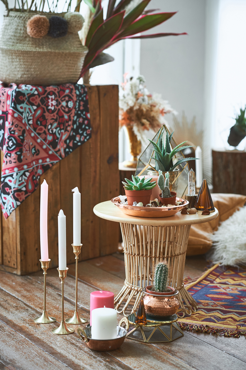 apparecchiare-tavola-stile bohemien-angolo