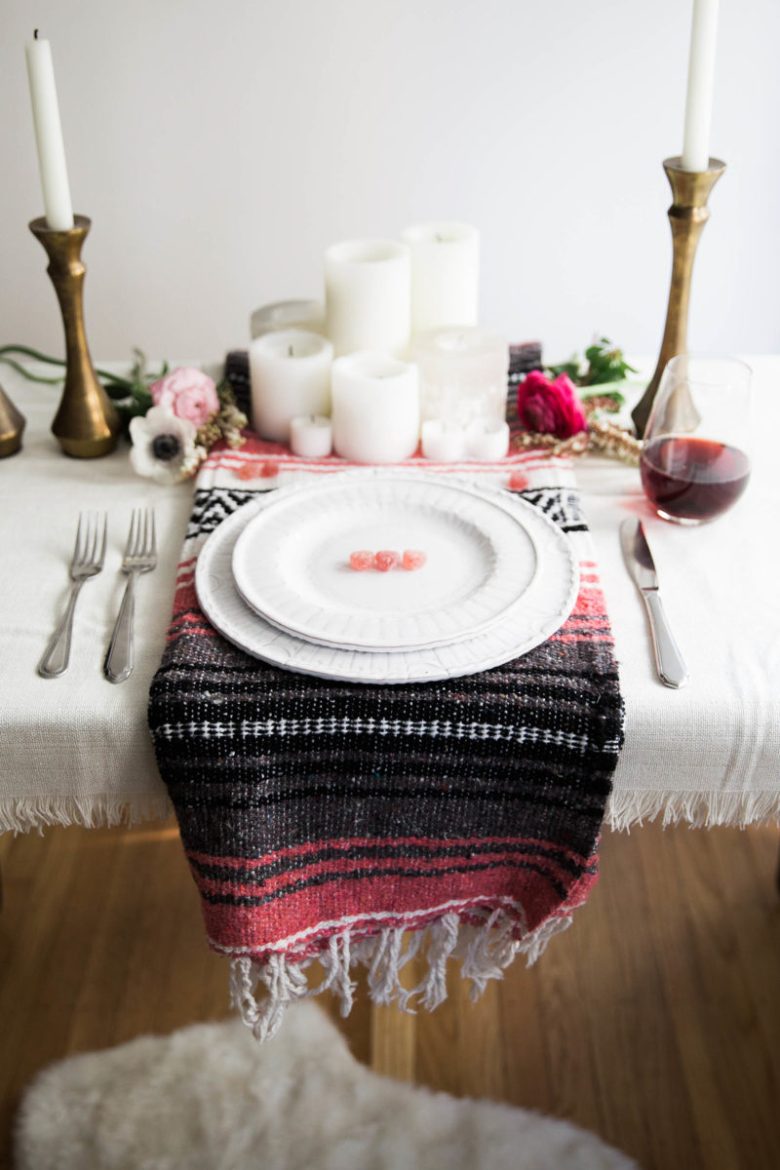 apparecchiare-tavola-stile bohemien-runner