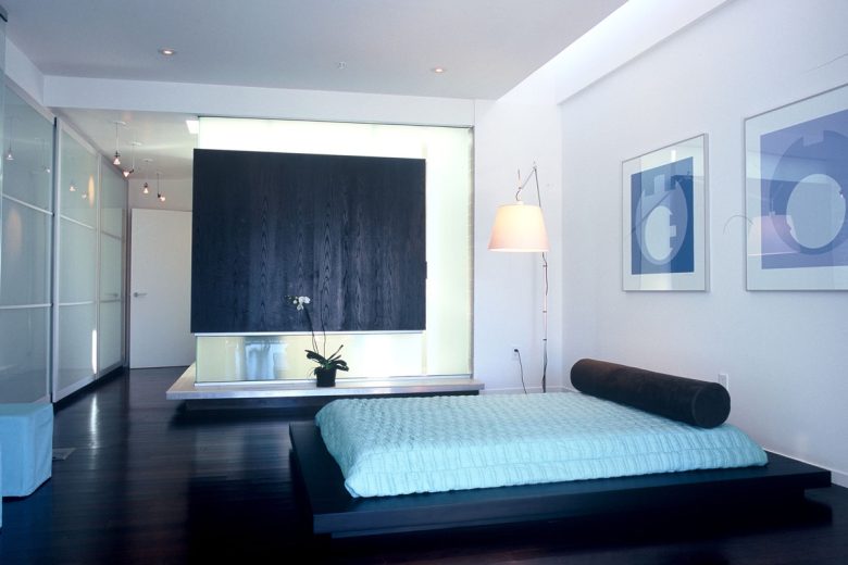 camera-letto-celeste-polvere-futurista