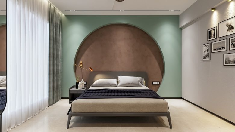 camera-letto-verde-menta-contrasto
