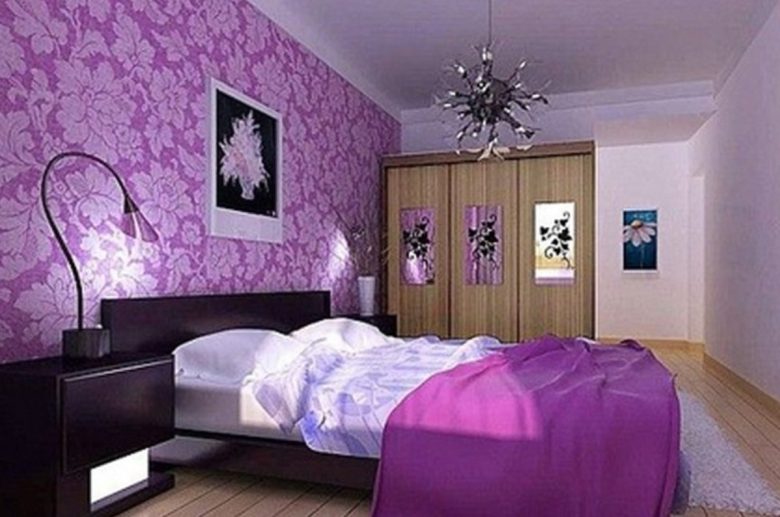color-lavanda-camera-letto-carta-parati