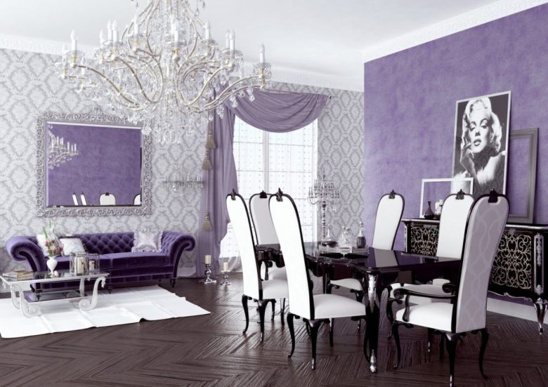 soggiorno-classico-color-glicine-elegante