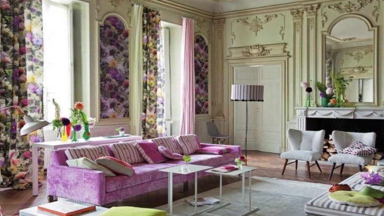 soggiorno-shabby-chic-glicine