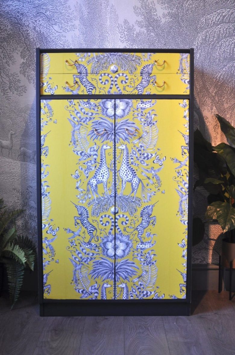 abbellire-armadio-decoupage-esotico