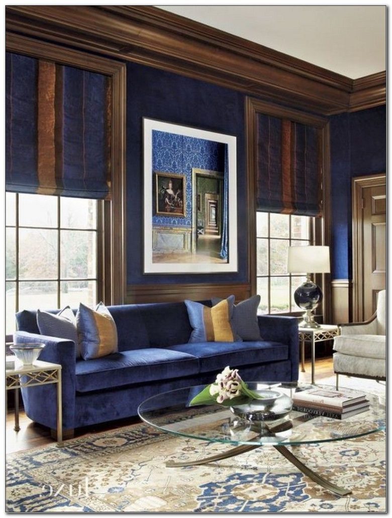 colore-blu-reale-soggiorno-classico