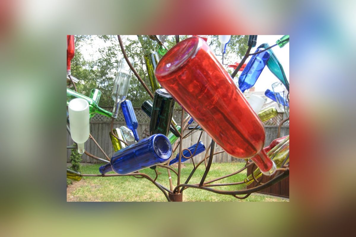 riciclare-bottiglie-vetro-albero