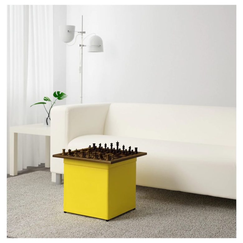 bosnaes-poggiapiedi-ikea-giallo