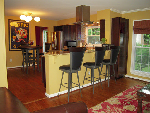 cucina-giallo-miele-bar