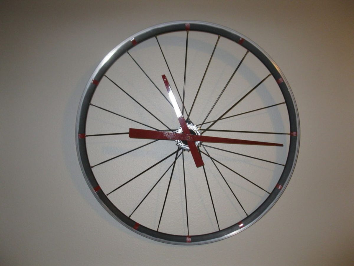 riciclare-bici-orologio