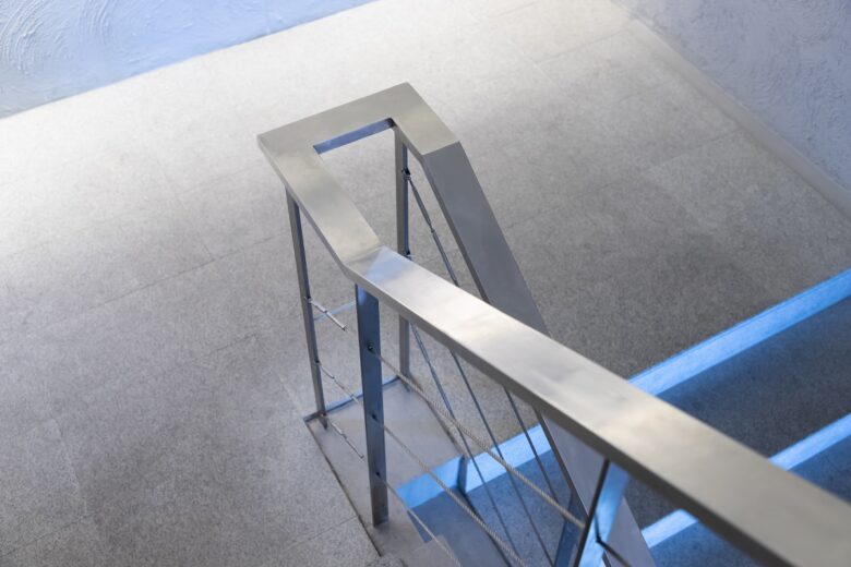 Stainless,Steel,Handrails.,Home,Interior,Design,Staircase,Holder,Of,House