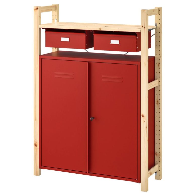 ivar-ikea-armadietto-rosso