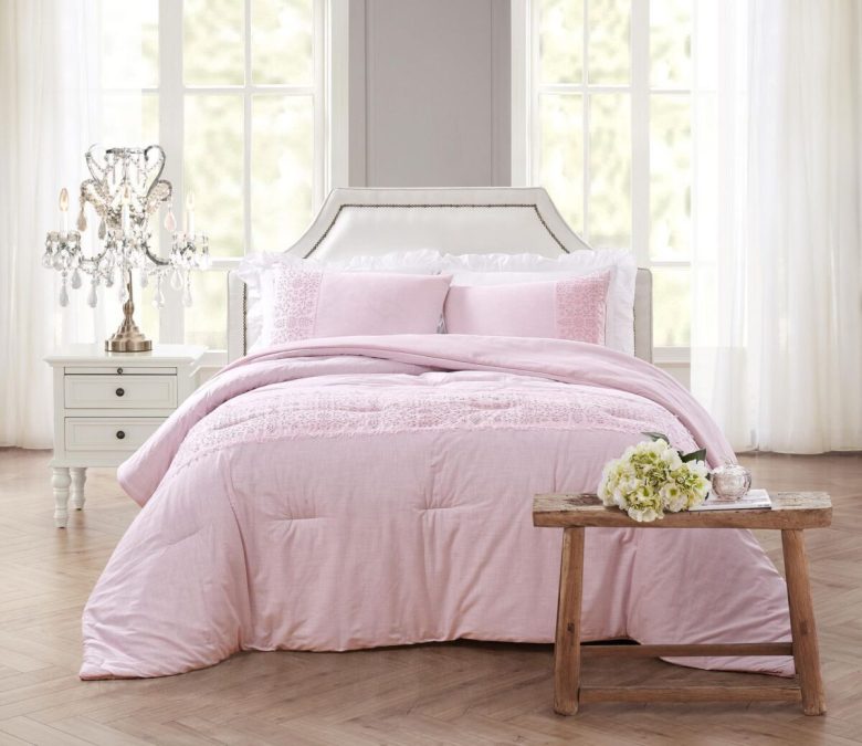 arredo-monolocale-Shabby-chic-letto