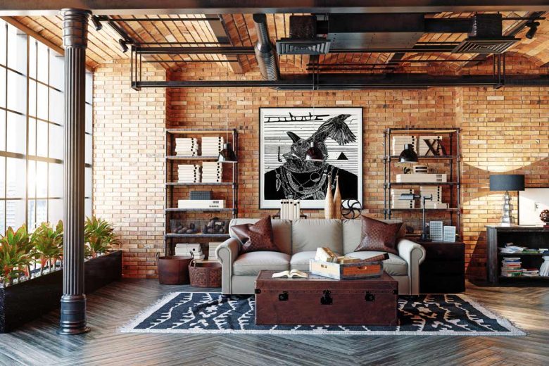 stile-industriale-quadro-vetro-acrilico