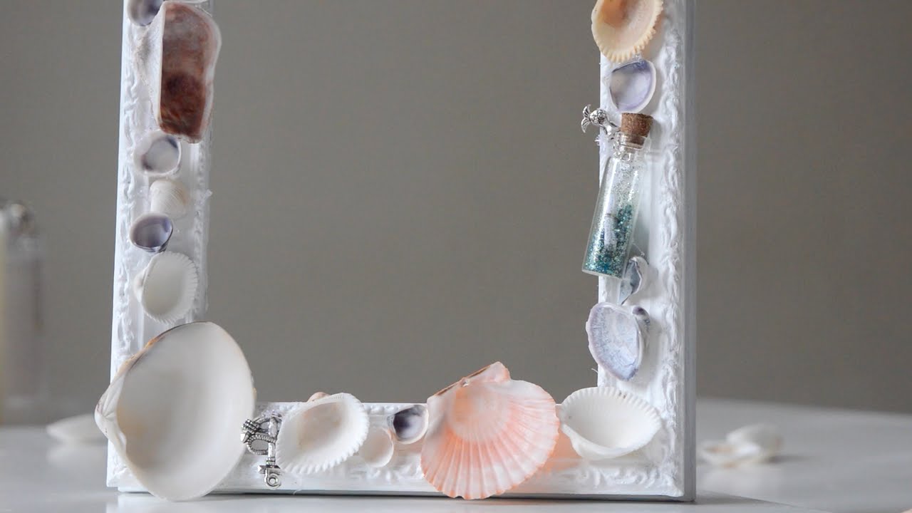 Quadretti decorati con le conchiglie idee