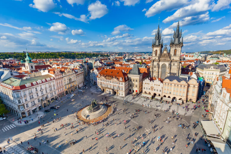 Old,Town,Of,Prague,,Czech,Republic.,View,On,Tyn,Church