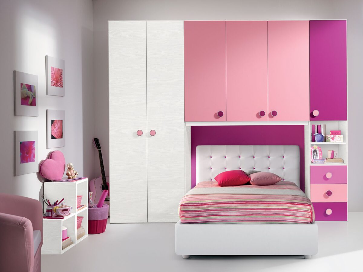 cameretta-a-ponte-rosa-bambina