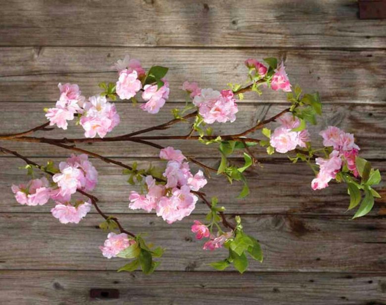 abbellire-casa-fiori-finti-ciliegio