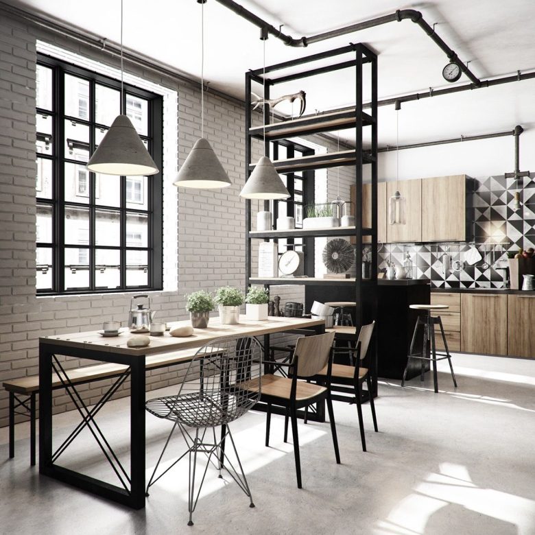 arredare-sala-pranzo-stile-industriale-23