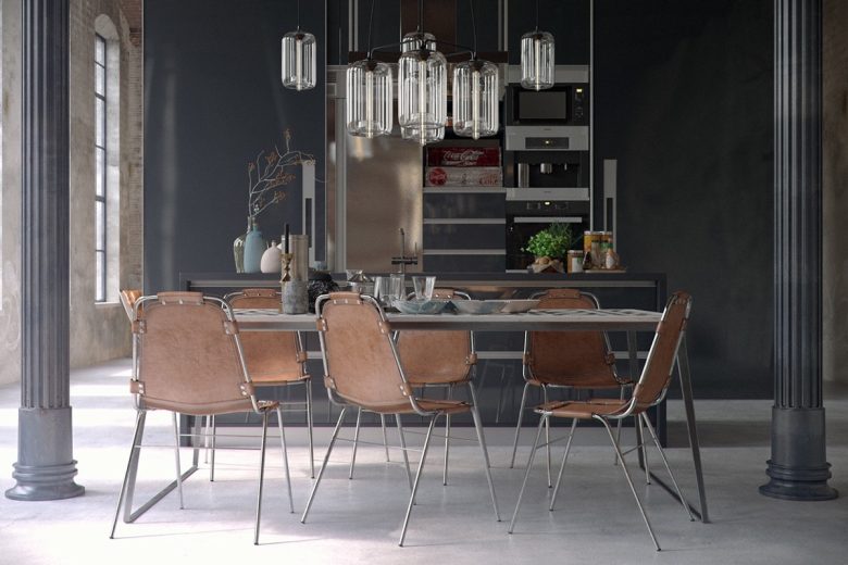 arredare-sala-pranzo-stile-industriale-7
