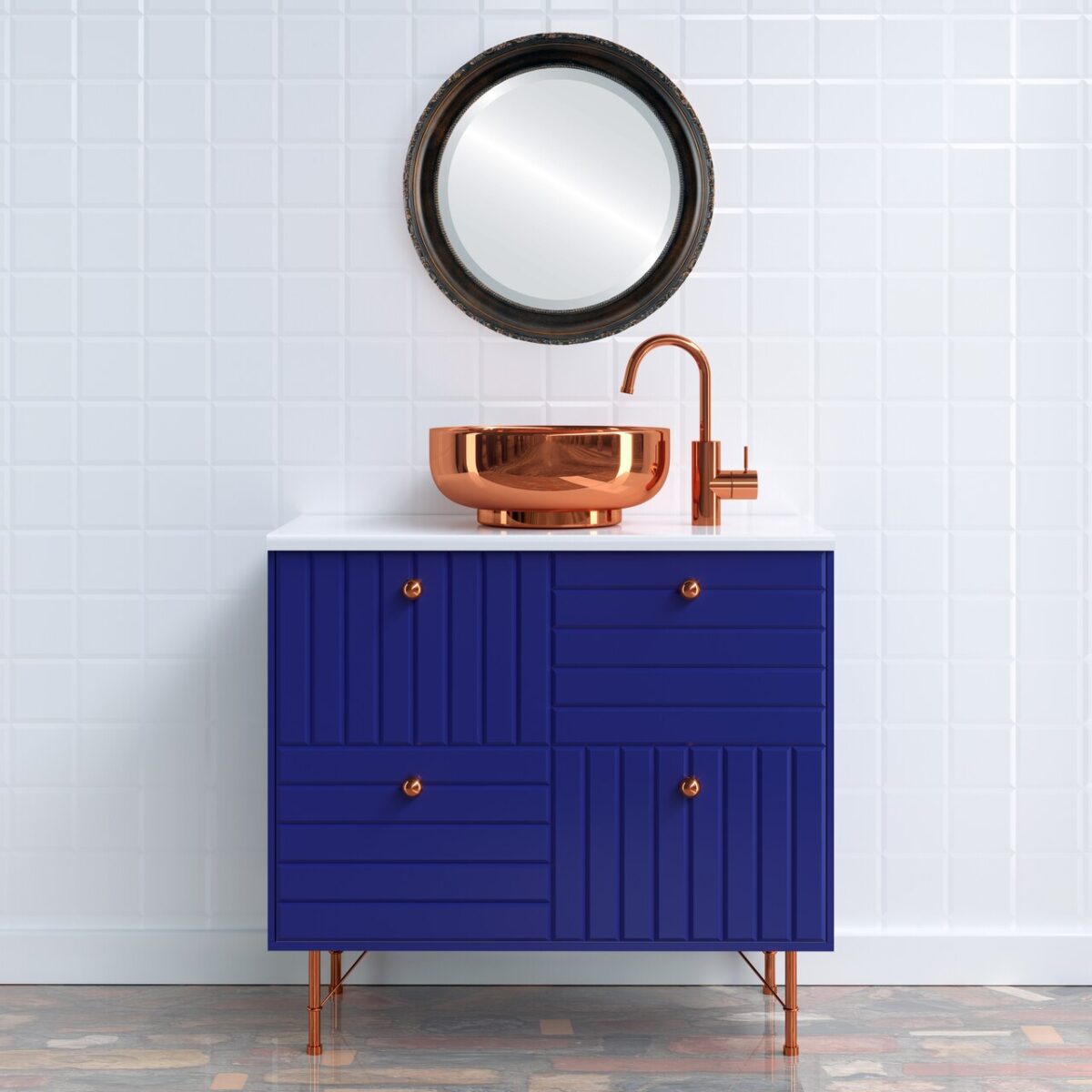 bagno-lavandino-blu-elettrico