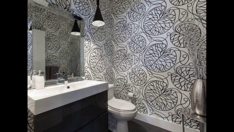 Modern Bathroom Wallpaper Design Youtube in 12 Bathroom Wallpaper Modern, Most Brilliant and Grand