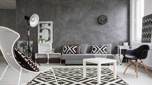 Pareti color grigio in soggiorno: abbinamenti, idee, consigli