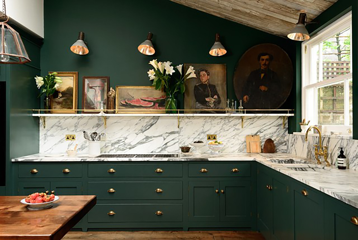 Cucina pareti verdi: tutte le sfumature per una cucina elegante