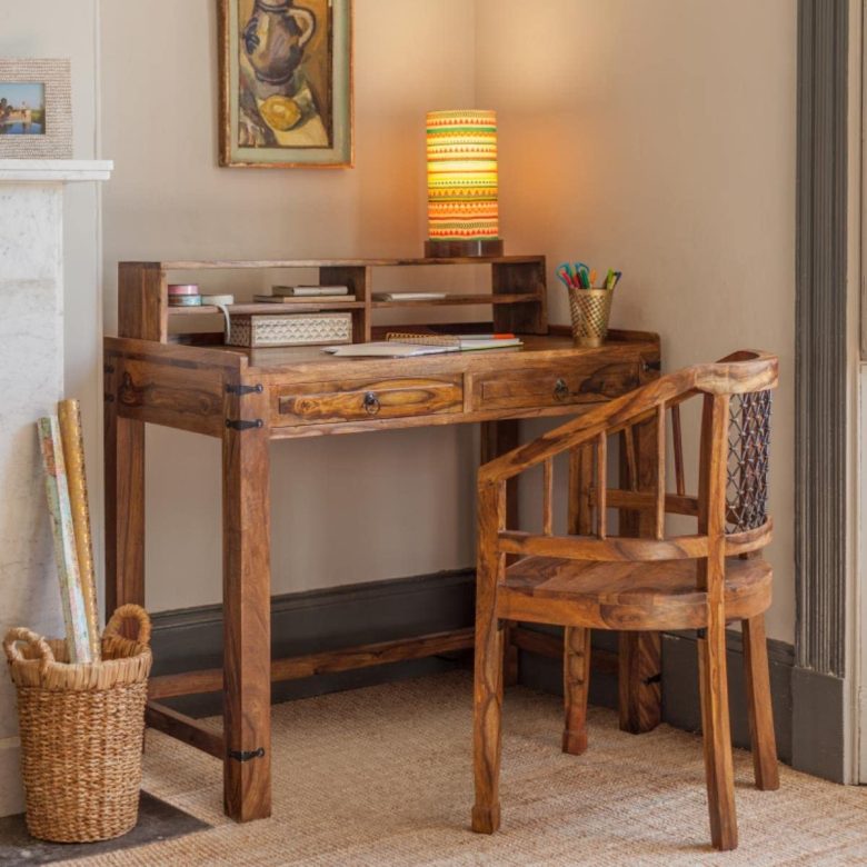 Wooden study table evolvekart