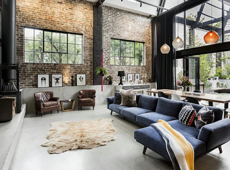 Stile-industrial-chic-arredare-il-soggiorno-13