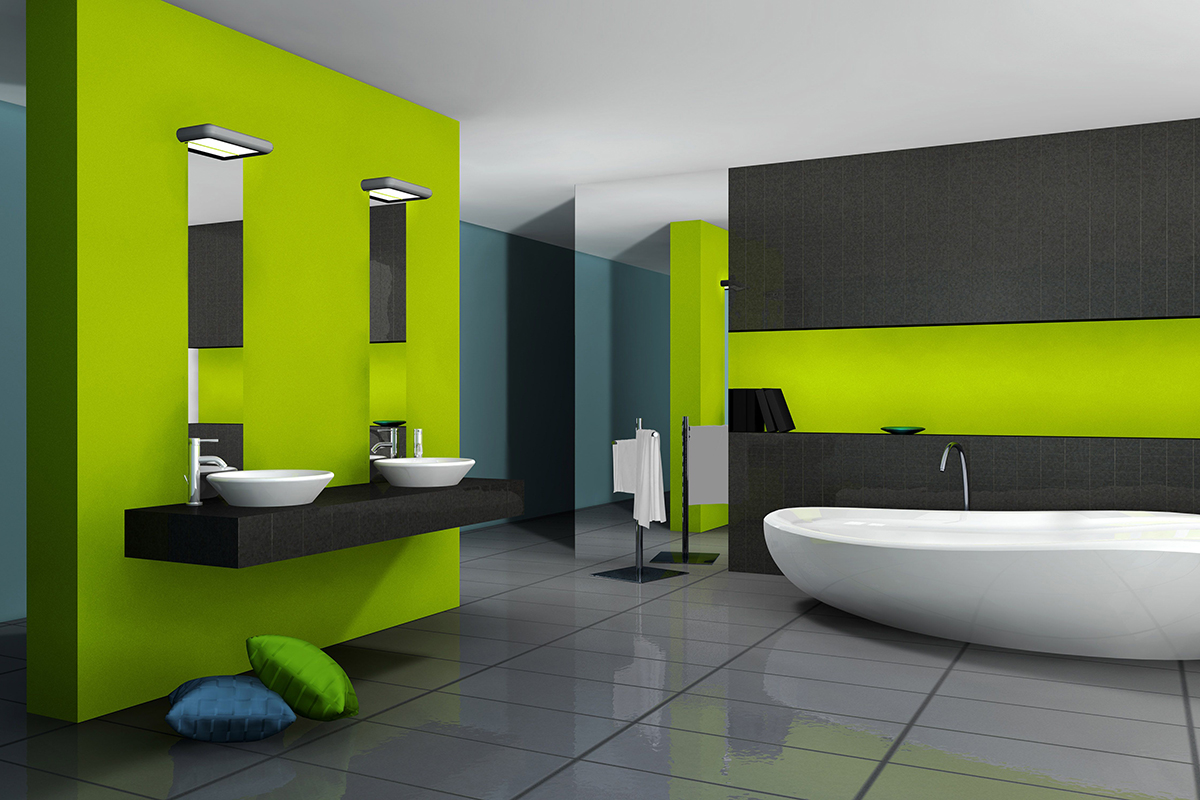 bagno-pareti-color-verde-lime 16