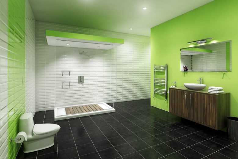 bagno-pareti-color-verde-lime 17