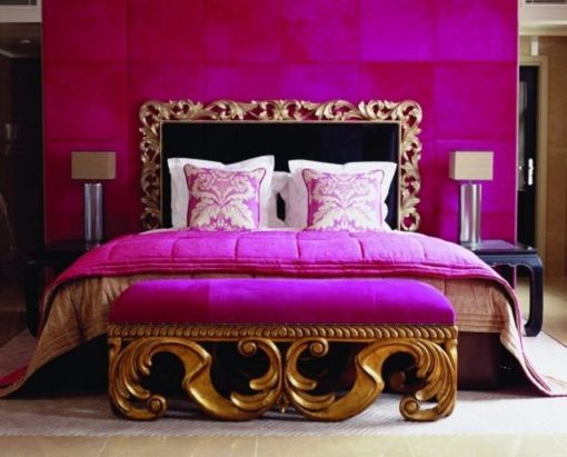 Pareti fucsia per la camera da letto