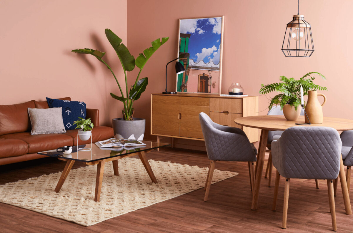 Galleria foto - Soggiorno pareti color salmone: sensualità esotica Foto 13