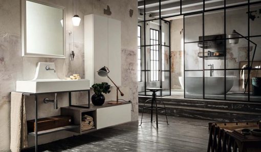 Stile industrial chic: arredare il bagno
