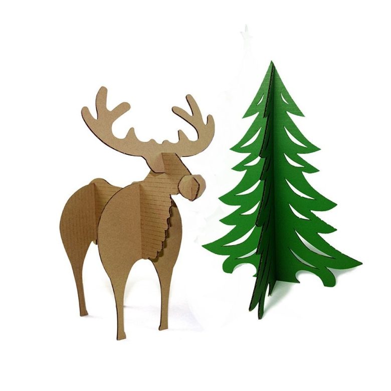 Papercraft Christmas Halloween Decoration 3d Puzzle Snake Cardboard Animal DIY Craft Art