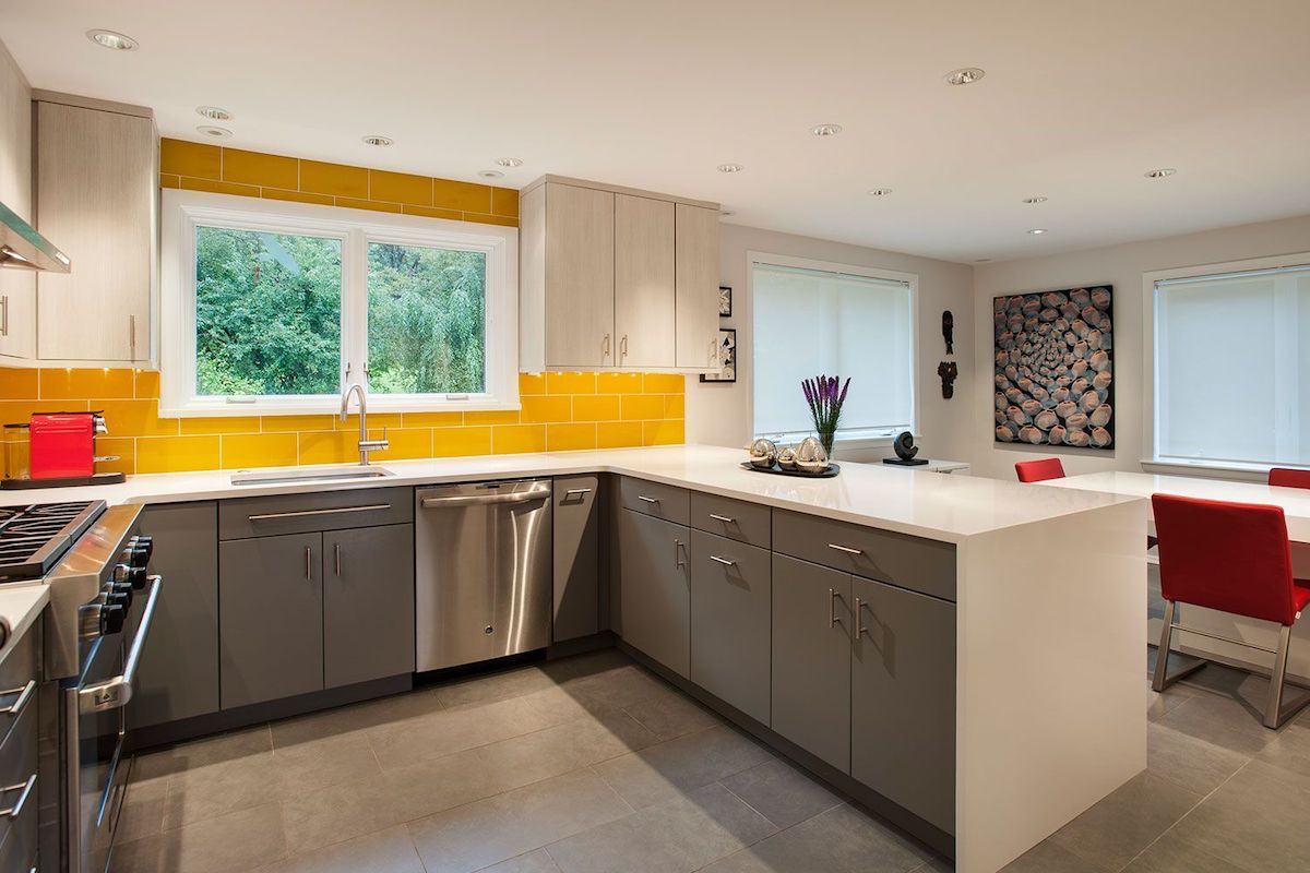 Cucina pareti color ambra: abbinamenti, idee e ispirazioni