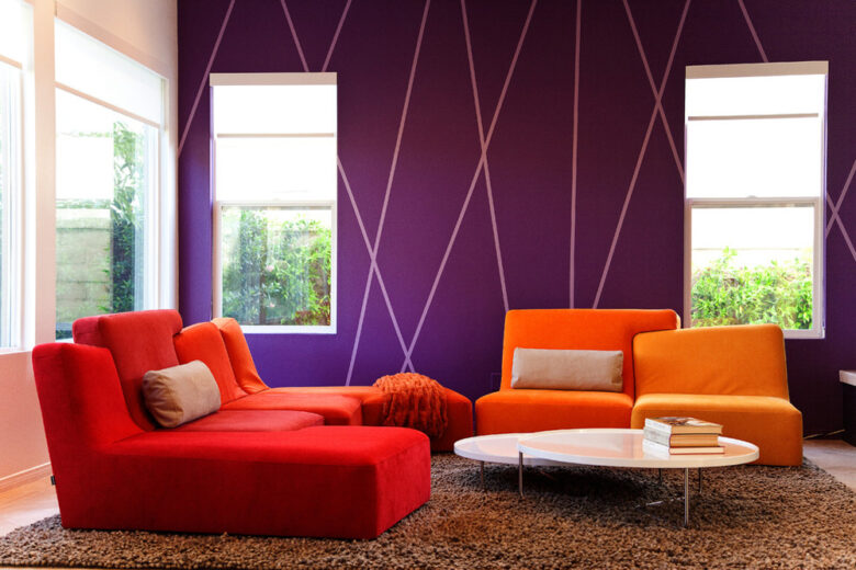 come-abbinare-color-viola-casa-arancio