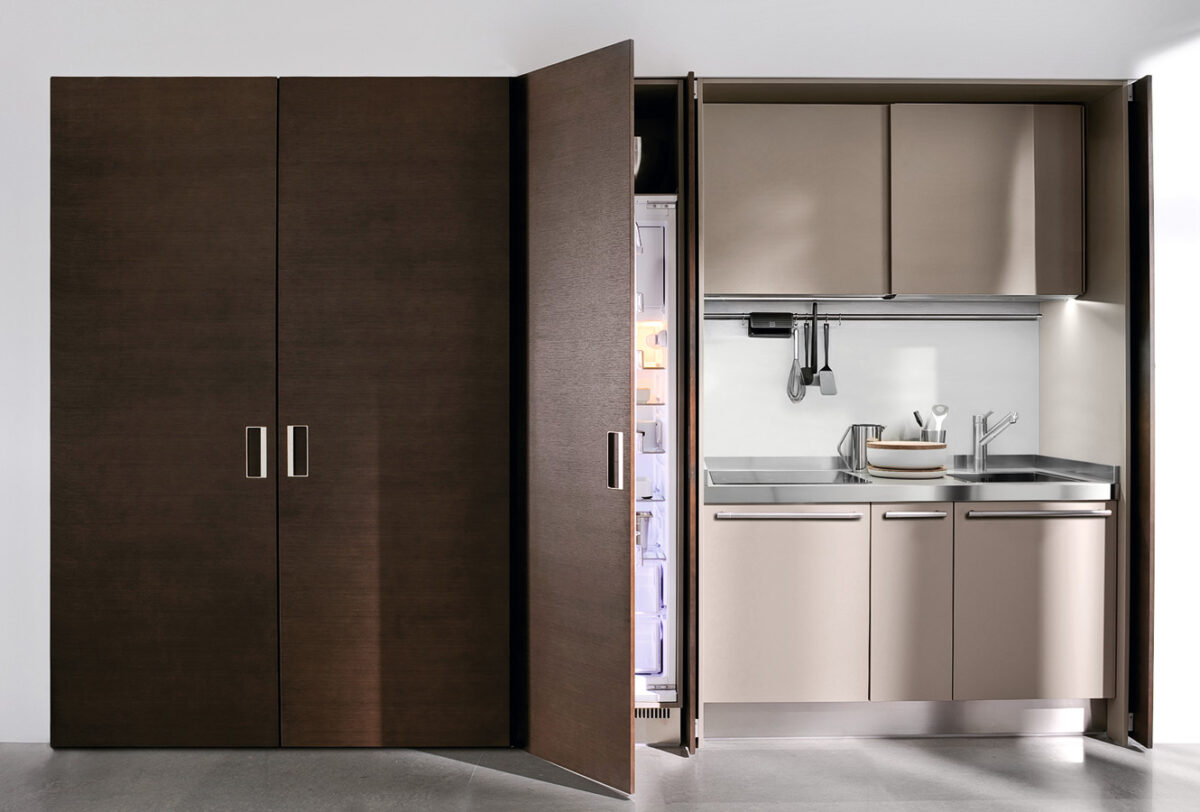 Cucina a scomparsa moderna: 7 idee di arredo da replicare