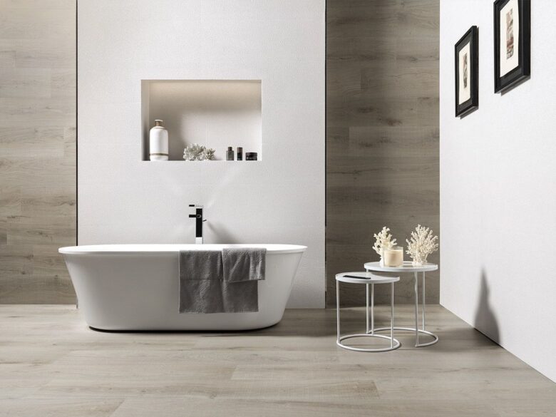 effetto legno bagno provenzale