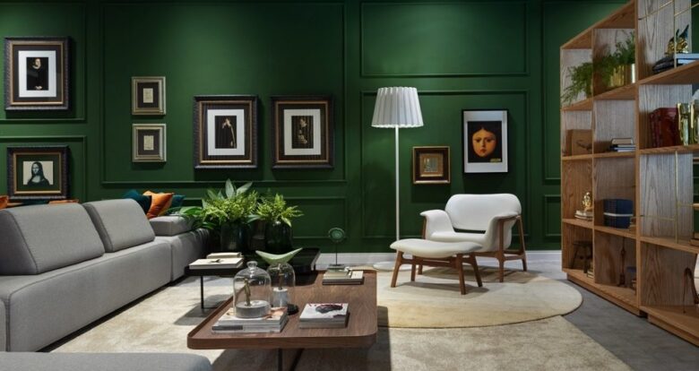 Boiserie colorate: idee di arredo