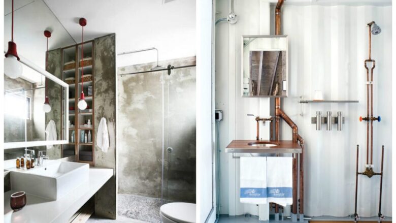 Mobile bagno stile industrial