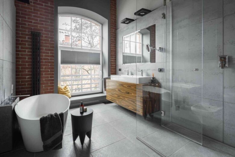 Mobile bagno stile industrial