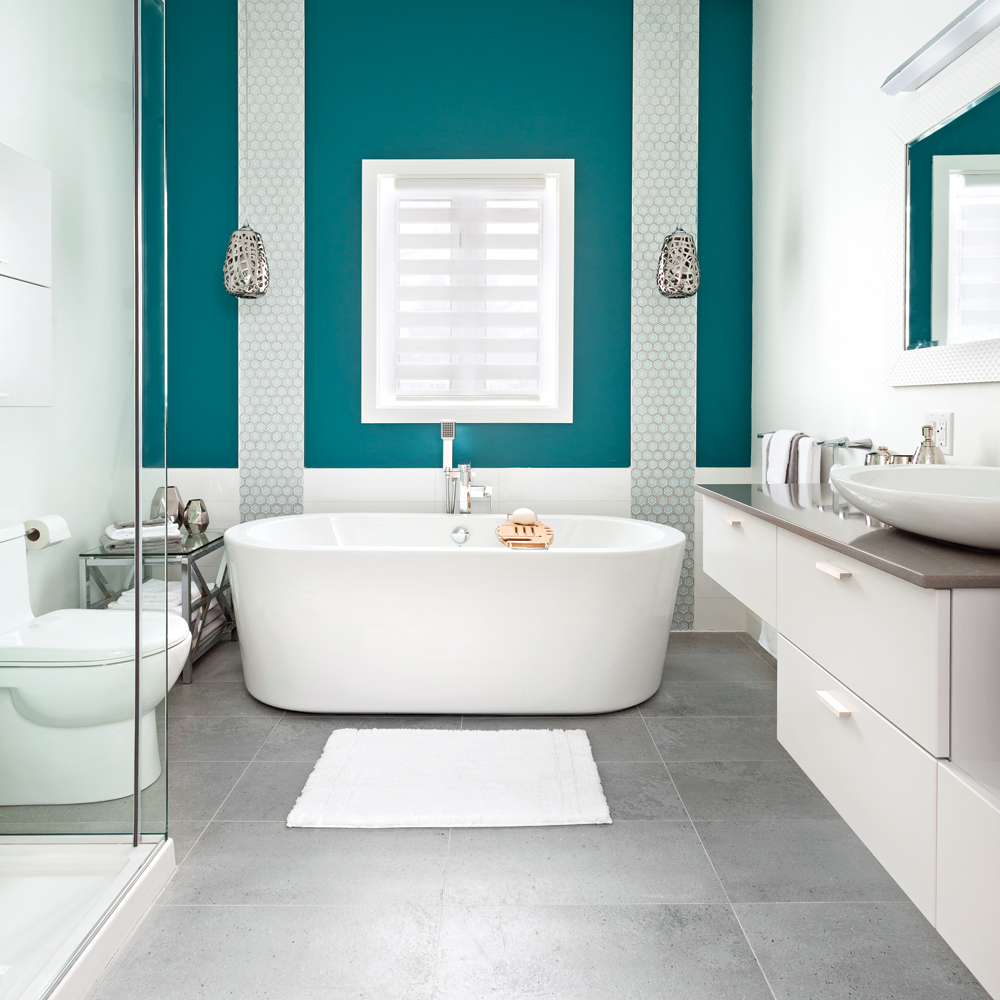 Galleria foto - Pareti bagno color ottanio: le migliori combinazioni Foto 4