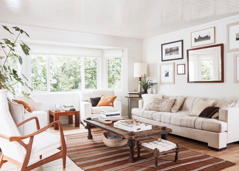 Colori ideali per il soggiorno country chic