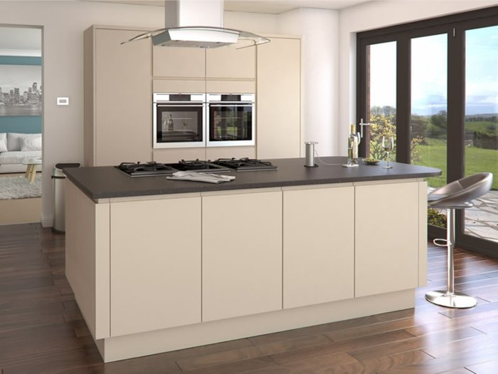 Cucina pareti color cappuccino