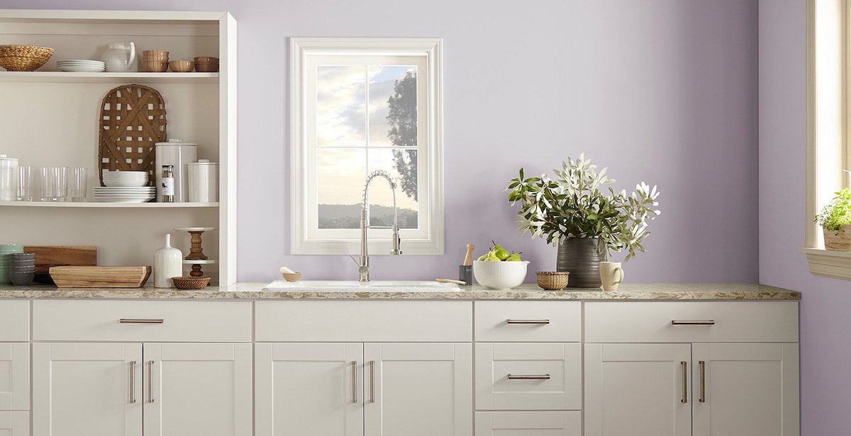 Cucina pareti color viola: idee di arredamento, abbinamenti e ispirazioni